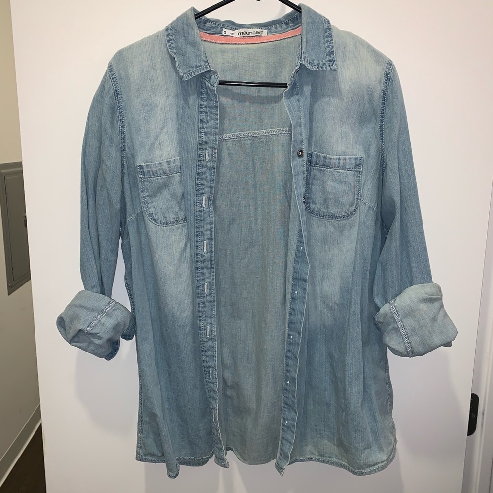 Oversized Denim Shirt